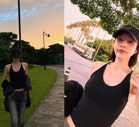 조이, 홀쭉해졌네…"뼈말라