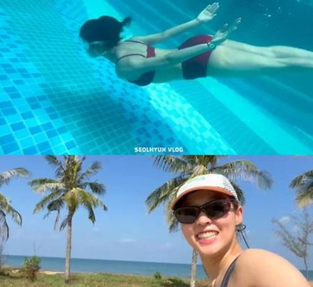 '푸꾸옥 빨간 비키니' 설현, 휴양