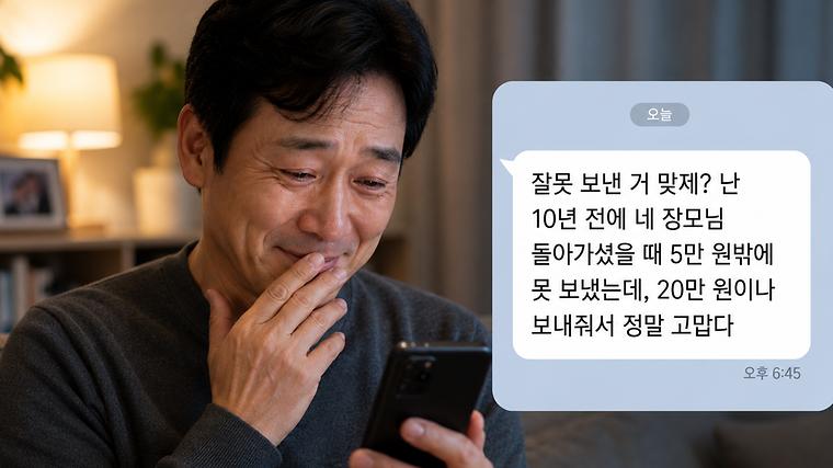 "축의금 20만원 보내려다