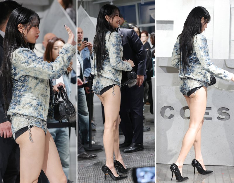 나띠, 튜브탑에 핫팬츠…과감한 노출 속 힙한 섹시美