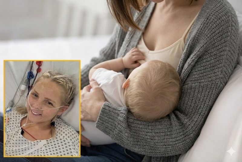 아들 출산 후 모유 수유했는데 피 