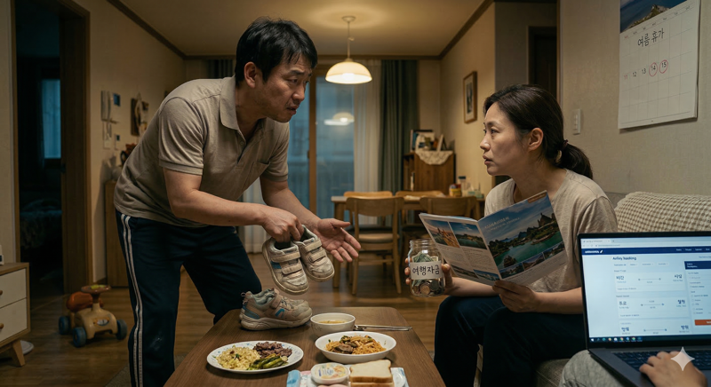 딸 중고신발 신겨가면서 해외여행 꼭