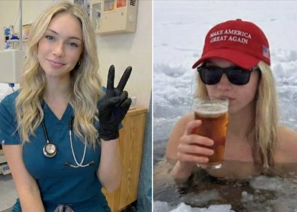 비키니 '금발 미녀'가 