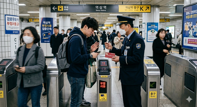 할머니 '경로우대 교통카드'로 지하