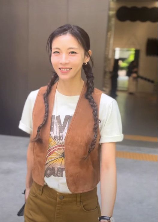 47세 하지원, 말괄량이 같은 양갈래 머리…빛나는 동안 미모