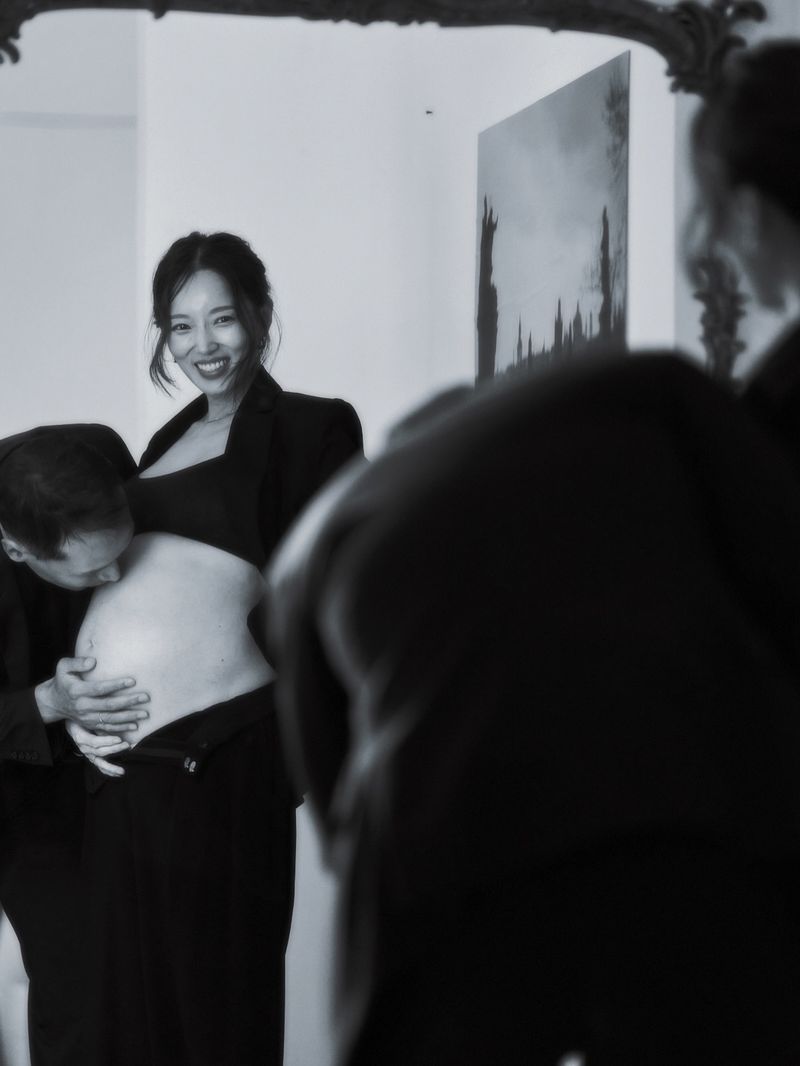 '46세 임신' 김민경, 만삭 배에