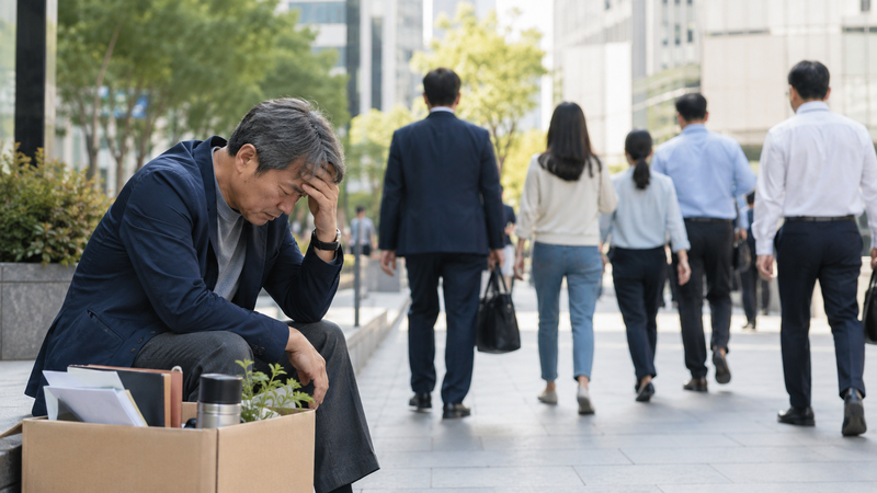 정년 나이보다 11년 더 일찍 퇴직