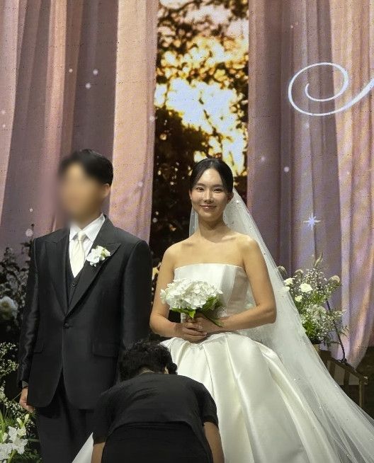 김나희, 순백의 웨딩드레스 입고 비
