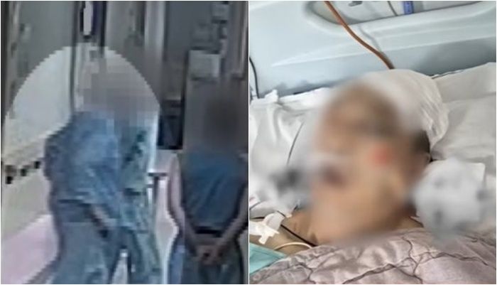 요양병원서 잠든 환자 소화기로 내리